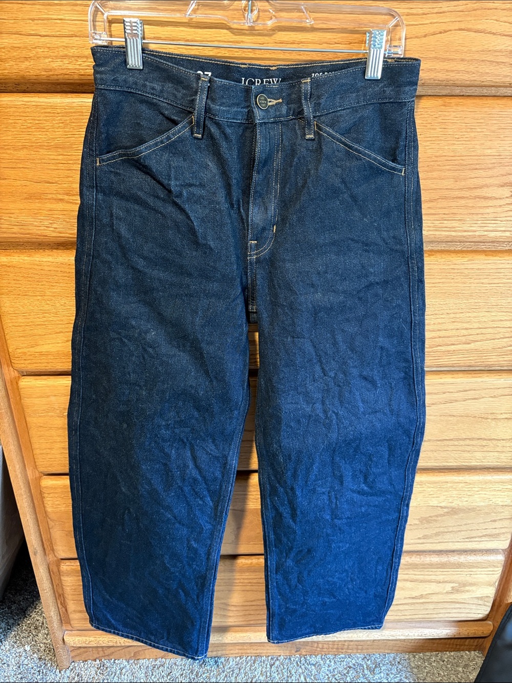 J. Crew Women's Dark Indigo Zoe barrel leg jeans